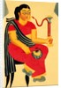 Woman smoking a hookah by Kali Charan Ghosh