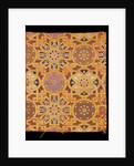 Interlaced stars and rosettes textile by Unknown