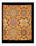 Interlaced stars and rosettes textile by Unknown
