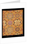 Interlaced stars and rosettes textile by Unknown