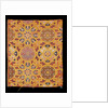 Interlaced stars and rosettes textile by Unknown