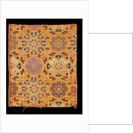 Interlaced stars and rosettes textile by Unknown