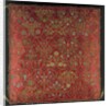 Cushion cover trimmed with ribbon lace by Unknown