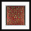 Cushion cover trimmed with ribbon lace by Unknown