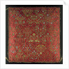 Cushion cover trimmed with ribbon lace by Unknown