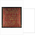 Cushion cover trimmed with ribbon lace by Unknown