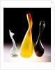 Perfume sprinkler and two vases by Unknown