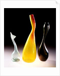 Perfume sprinkler and two vases by Unknown