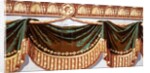 Wallpaper frieze with drapes by Thomas Avery