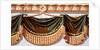 Wallpaper frieze with drapes by Thomas Avery