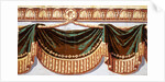 Wallpaper frieze with drapes by Thomas Avery