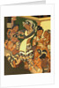 Dancing girl and musicians from the Buddhist Cave Temples of Ajanta by Anonymous