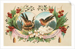 Victorian Christmas Card. England, 19th century by Anonymous