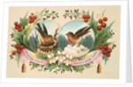 Victorian Christmas Card. England, 19th century by Anonymous