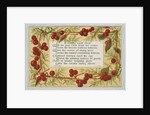 Victorian Christmas Card. England, 19th century by Anonymous