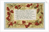 Victorian Christmas Card. England, 19th century by Anonymous