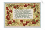 Victorian Christmas Card. England, 19th century by Anonymous