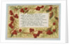 Victorian Christmas Card. England, 19th century by Anonymous