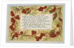 Victorian Christmas Card. England, 19th century by Anonymous