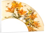Floral fan design, detail by Charlotte Home Spiers