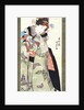 Girl Playing with Doll and a Cat by Unknown