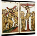 Christ carrying the Cross and The Crucifixtion. Germany, mid-14th century by Anonymous