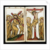 Christ carrying the Cross and The Crucifixtion. Germany, mid-14th century by Anonymous