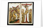 Christ carrying the Cross and The Crucifixtion. Germany, mid-14th century by Anonymous