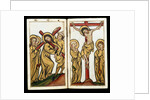 Christ carrying the Cross and The Crucifixtion. Germany, mid-14th century by Anonymous