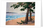 Hanging, Pine Trees on the Seashore. Japan, 19th century by Unknown