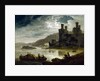 Conway Castle at Night by Julius Caesar Ibbetson(the elder)