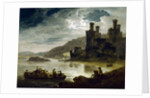 Conway Castle at Night by Julius Caesar Ibbetson(the elder)