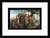 Country dancing around a maypole by Francis Hayman