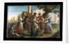 Country dancing around a maypole by Francis Hayman