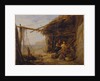 Mending The Bait Nets, Shanklin by Edward William Cooke