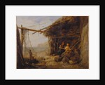 Mending The Bait Nets, Shanklin by Edward William Cooke