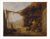 Mending The Bait Nets, Shanklin by Edward William Cooke