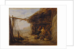 Mending The Bait Nets, Shanklin by Edward William Cooke