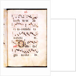 Illuminated letter O. Medieval by Anonymous