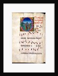 Illuminated letter O. Spain, 13th-15th century by Anonymous