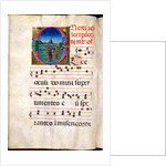 Illuminated letter O. Spain, 13th-15th century by Anonymous