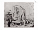 Royal Engineers making the crate used to transport Raphael Cartoons from Hampton Court by Charles Thurston Thompson