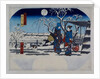 The Looking Back Willow by Utagawa Hiroshige & Tsujiya Yasubei