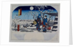 The Looking Back Willow by Utagawa Hiroshige & Tsujiya Yasubei