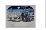 The Looking Back Willow by Utagawa Hiroshige & Tsujiya Yasubei
