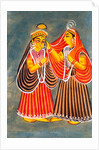 Uma leaving the house of her father by Unknown