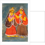 Uma leaving the house of her father by Unknown