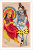 Annapuna seated, giving rice to Shiva by Unknown