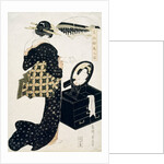 A girl standing at her toilet before a looking glass by Eisan