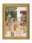 A prince holding a holi festival with his ladies. Mughal, India, 1750 by Unknown